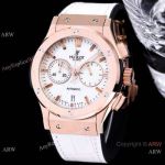 Replacement Hublot Classic Fusion Chronograph 45 Rose Gold and White Dial